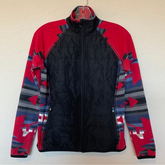 Ralph Lauren Active Tribal Aztec Print Quilted Full Zip Lightweight Jacket XS - Picture 2 of 16